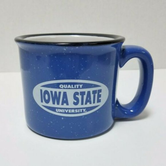 Iowa State University Campfire Mug Blue Speckle - Picture 6 of 7